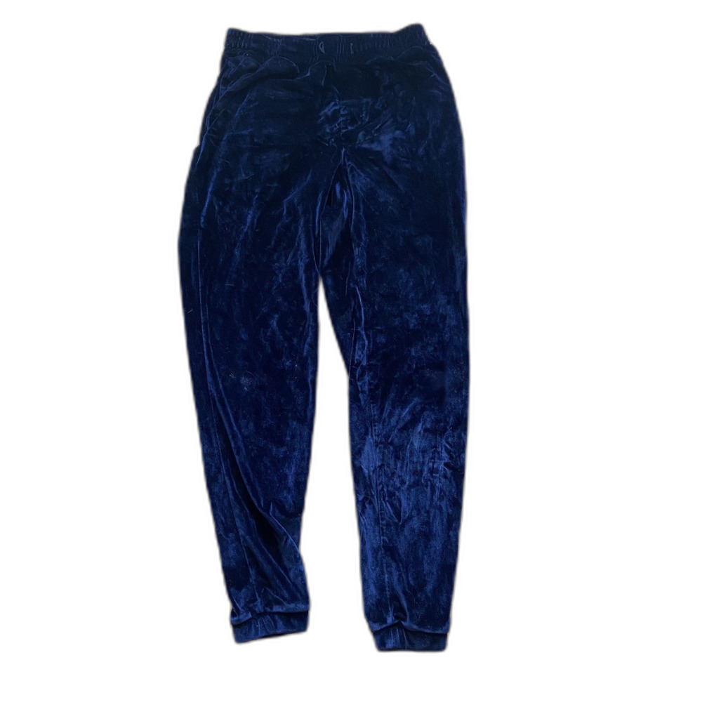 Forever 21 Men's Dark Blue Velour Joggers Size S